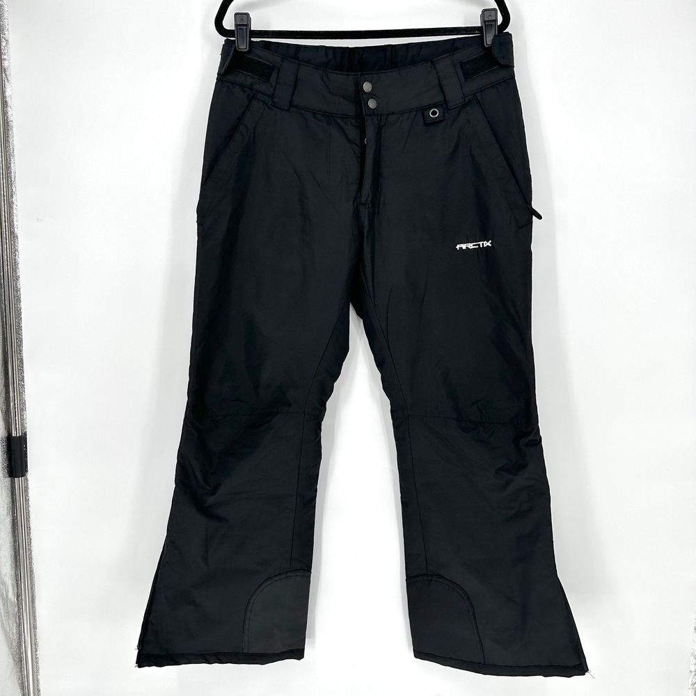 Arctix Black Insulated Ski Snowboard Snow Flare Mid Rise Pants Women Short Pet L